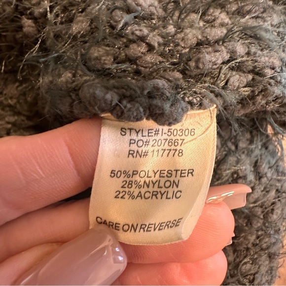 Lovestitch Green Hooded Sherpa Cardigan Open Front Pockets M/L Cozy Warm Layer - Picture 5 of 8